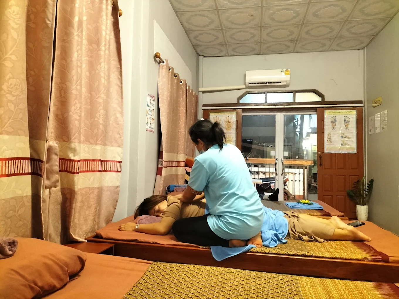 Traditional Thai massage room